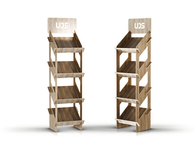 Présentoir PLV permanent personnalisé - UDS (variante 2)
