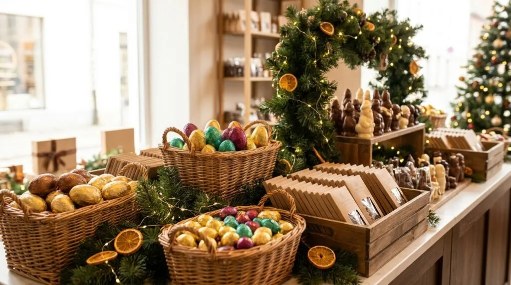 PLV chocolat de Noël et de Pâques : réussir la saisonnalité