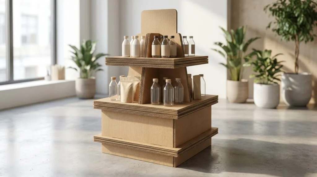PLV éco-responsable : le carton recyclé au service de vos campagnes